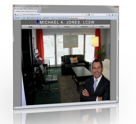 Michael A. Jones, LCSW website screenshot