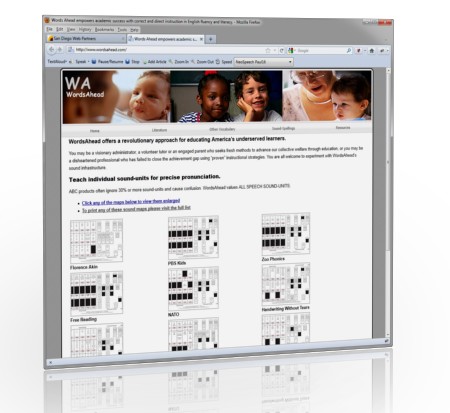 WordsAhead website screenshot